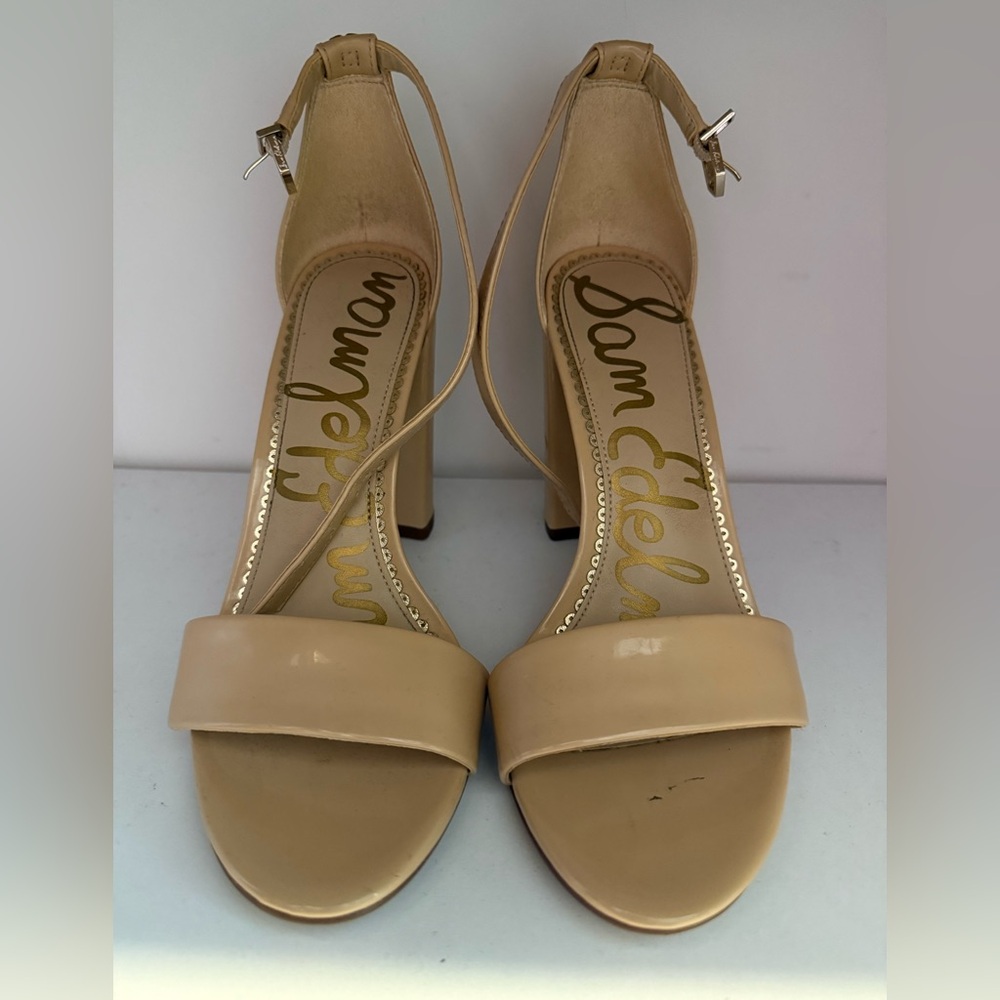 Sam Edelman Nude Patent Leather Heels - Picture 4 of 6